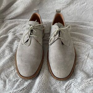 Ecco ST 1 Hybrid Lite‎ Nubuck Leather Gray Men’s Dress Shoes Size 7-7.5